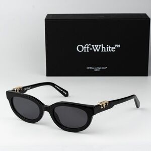 Off-White SPARKS Women Sunglasses Black Grey Cat Eye OERI13D SPARKS 1007